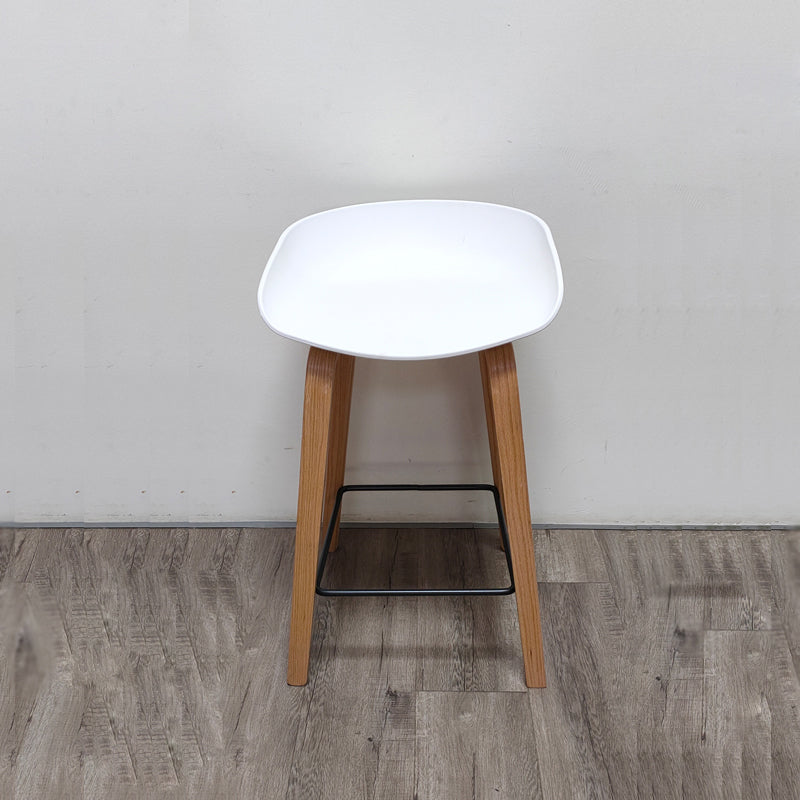 Sgabello da bar per interni con sgabello in legno massiccio contemporaneo con corda per cucina