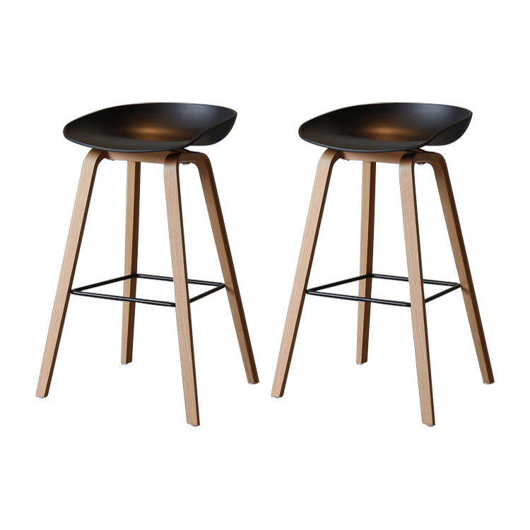 Sgabello da bar per interni con sgabello in legno massiccio contemporaneo con corda per cucina