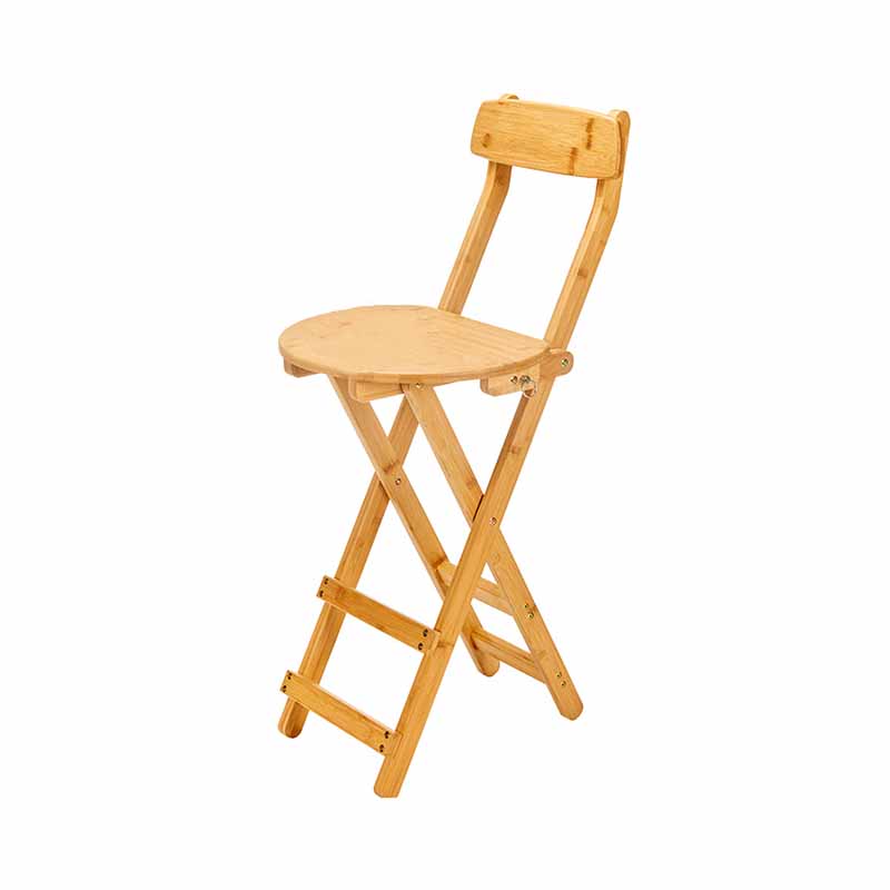 Barhocker im nordischen Stil ohne Armlehnen aus Holz mit klappbarer Thekenhocker, 1 Stück