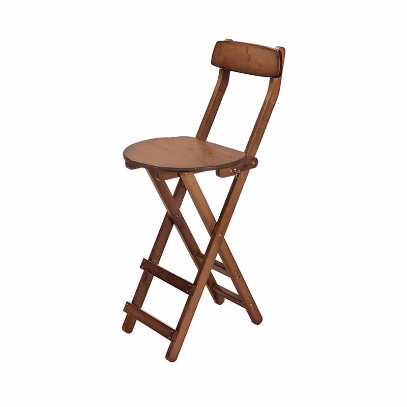 Barhocker im nordischen Stil ohne Armlehnen aus Holz mit klappbarer Thekenhocker, 1 Stück