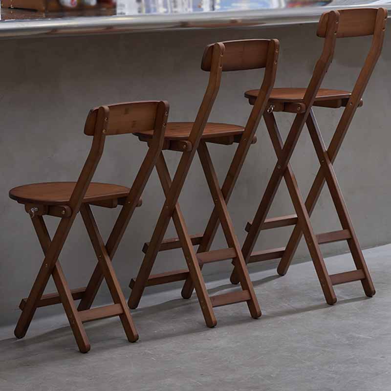 Barhocker im nordischen Stil ohne Armlehnen aus Holz mit klappbarer Thekenhocker, 1 Stück