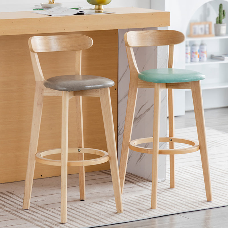 Nordisches Holz einfacher Barhocker 28 "H Indoor Tallhocker mit Polster