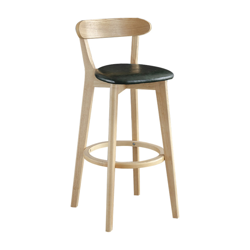 Nordisches Holz einfacher Barhocker 28 "H Indoor Tallhocker mit Polster