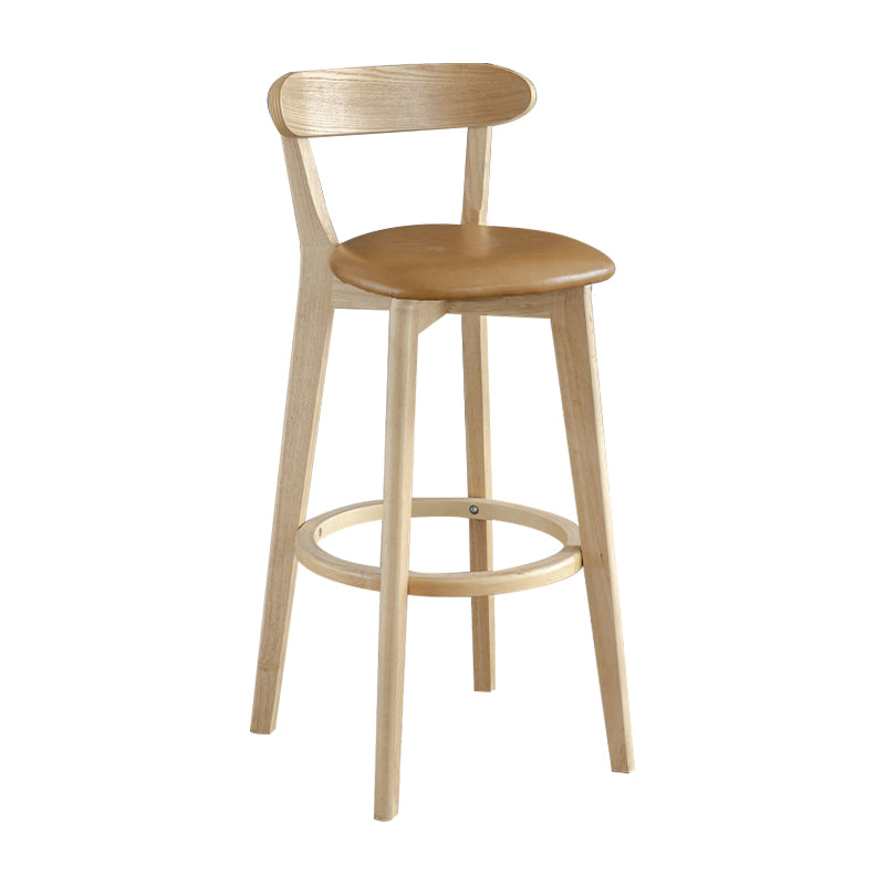 Nordisches Holz einfacher Barhocker 28 "H Indoor Tallhocker mit Polster