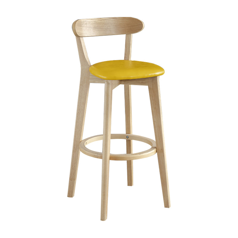 Nordisches Holz einfacher Barhocker 28 "H Indoor Tallhocker mit Polster