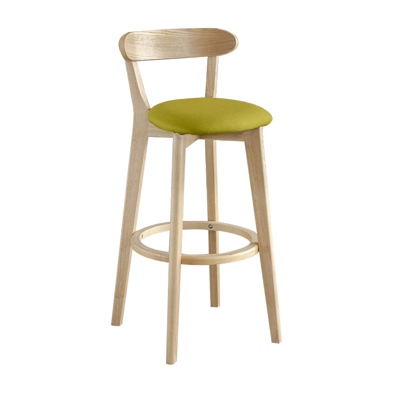 Nordisches Holz einfacher Barhocker 28 "H Indoor Tallhocker mit Polster