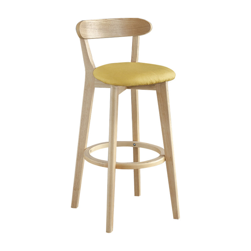 Nordisches Holz einfacher Barhocker 28 "H Indoor Tallhocker mit Polster