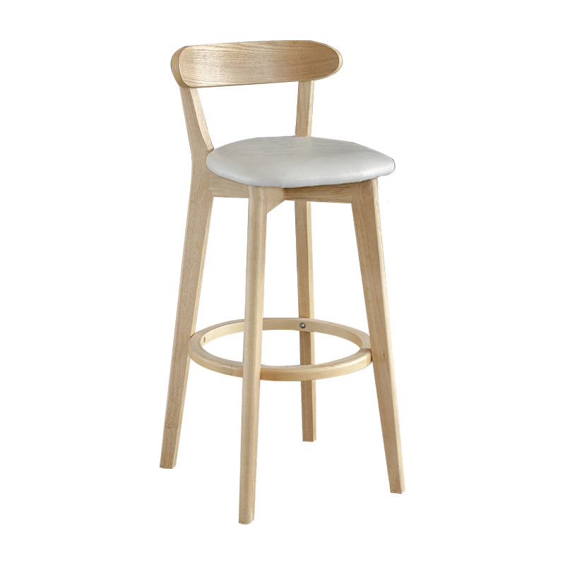 Nordisches Holz einfacher Barhocker 28 "H Indoor Tallhocker mit Polster