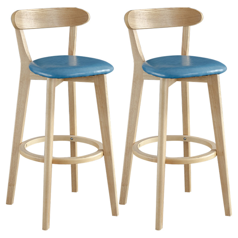 Nordisches Holz einfacher Barhocker 28 "H Indoor Tallhocker mit Polster
