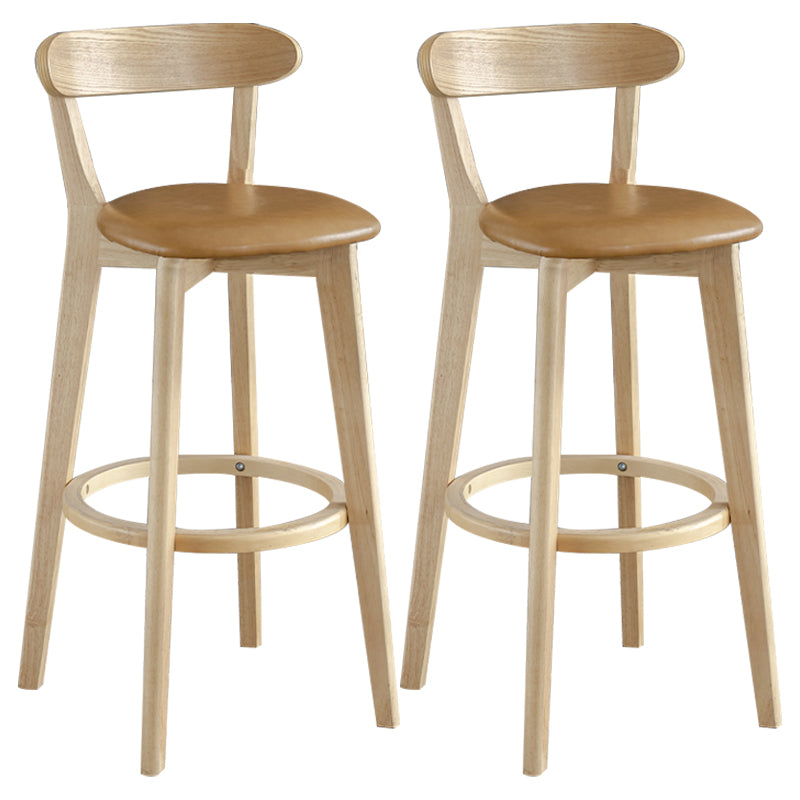 Nordisches Holz einfacher Barhocker 28 "H Indoor Tallhocker mit Polster