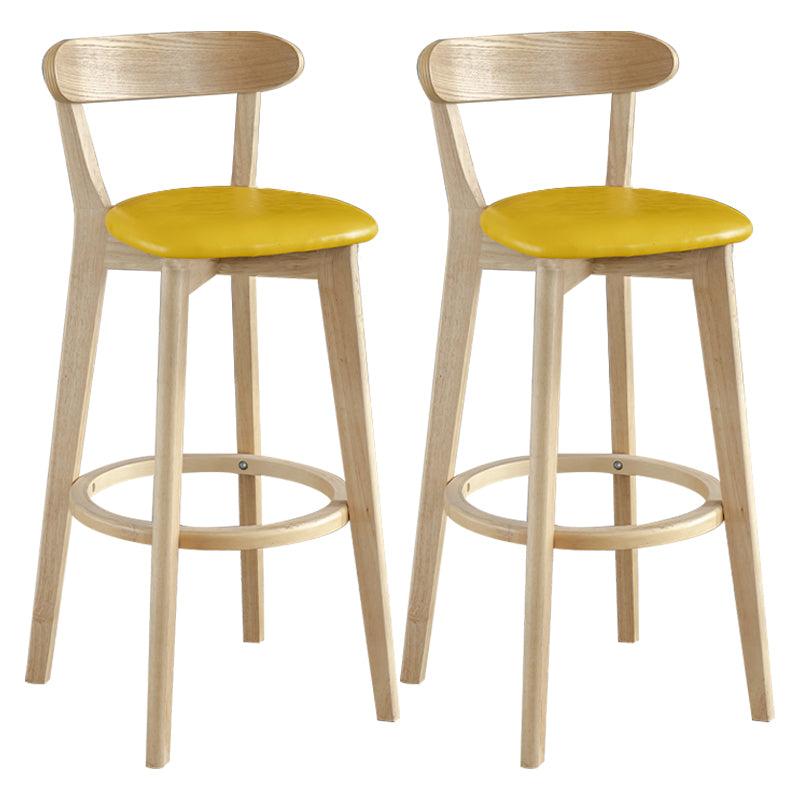 Nordisches Holz einfacher Barhocker 28 "H Indoor Tallhocker mit Polster