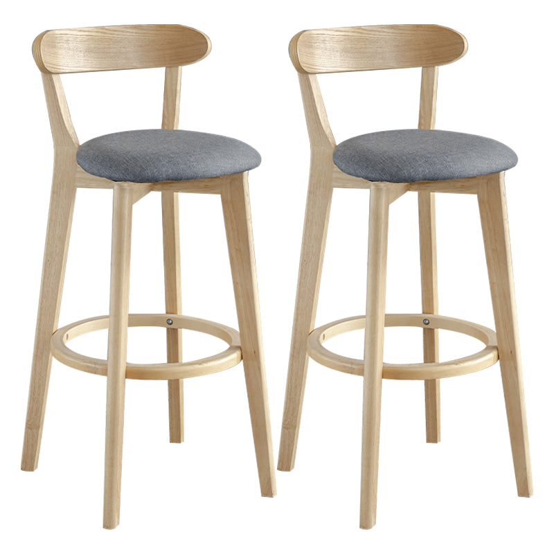 Nordisches Holz einfacher Barhocker 28 "H Indoor Tallhocker mit Polster