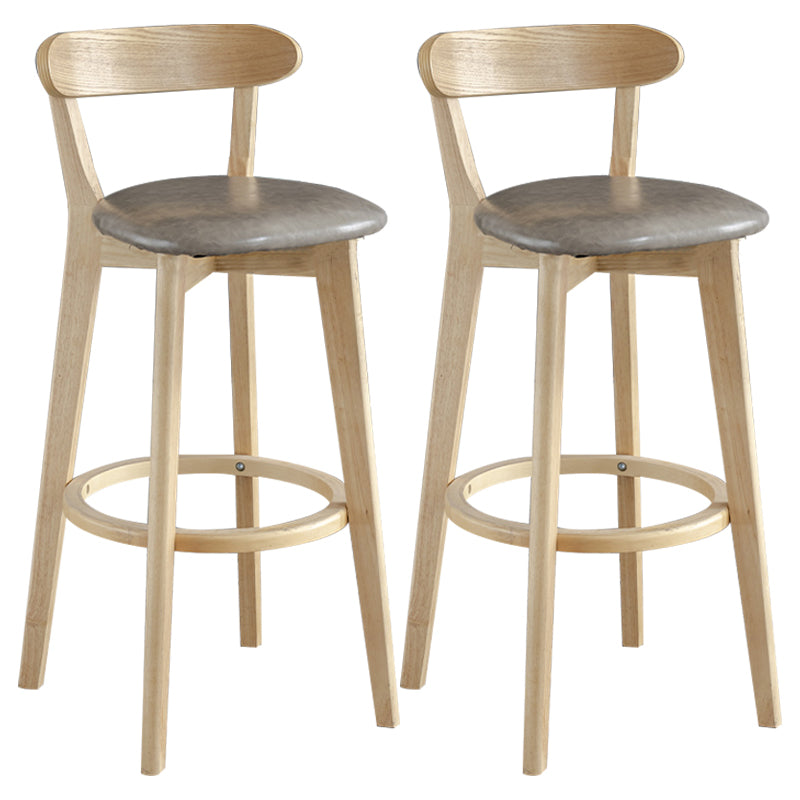 Nordisches Holz einfacher Barhocker 28 "H Indoor Tallhocker mit Polster