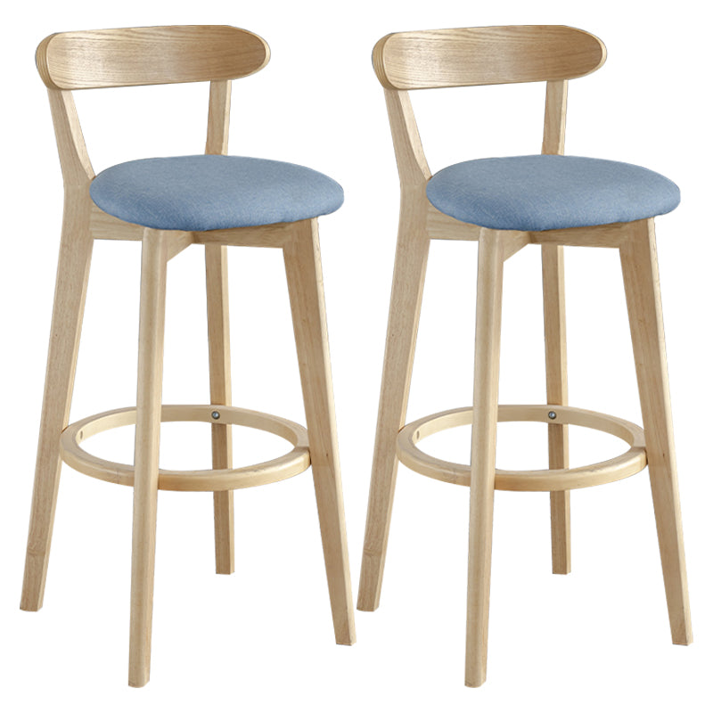 Nordisches Holz einfacher Barhocker 28 "H Indoor Tallhocker mit Polster