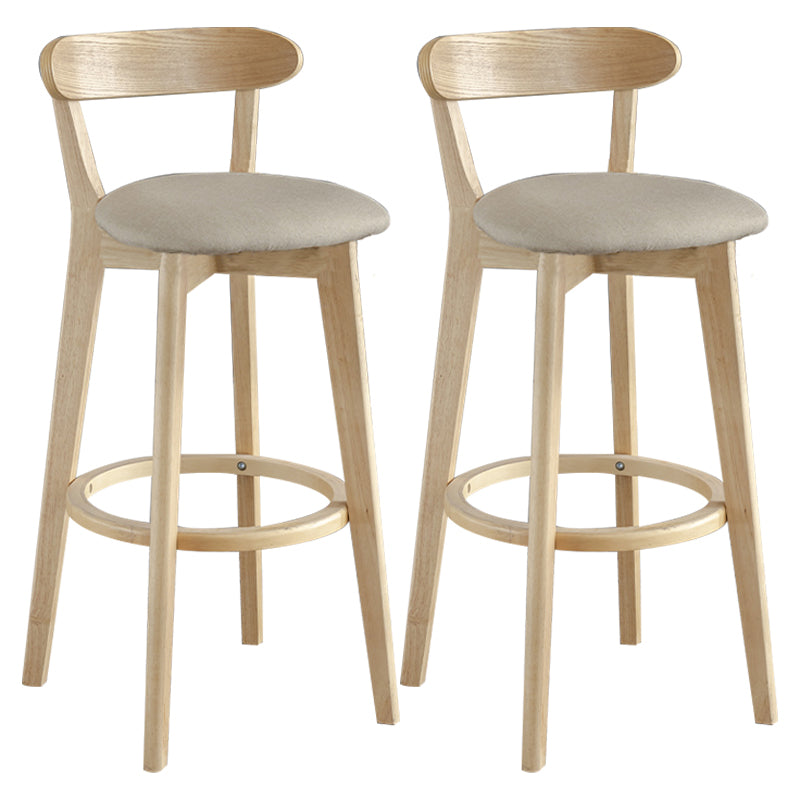 Nordisches Holz einfacher Barhocker 28 "H Indoor Tallhocker mit Polster