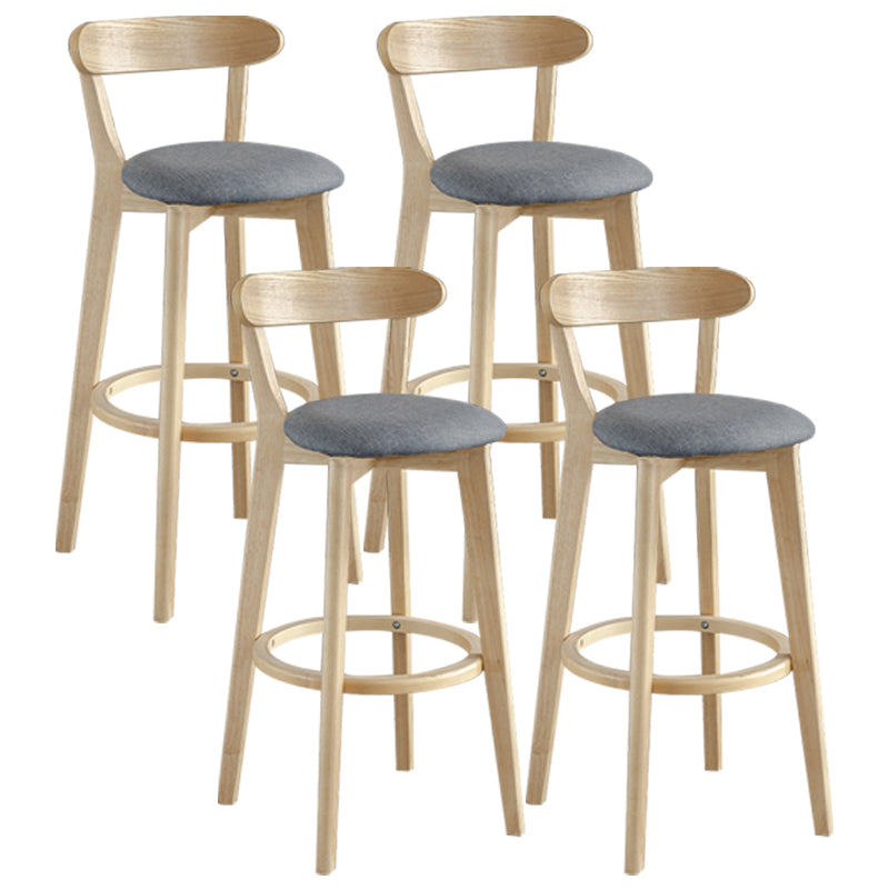 Nordisches Holz einfacher Barhocker 28 "H Indoor Tallhocker mit Polster