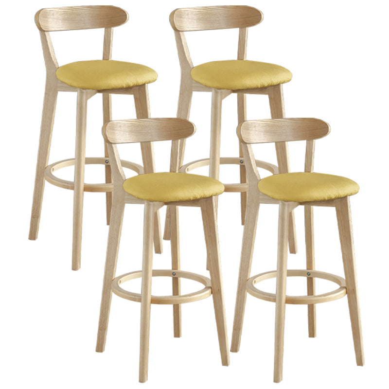 Nordisches Holz einfacher Barhocker 28 "H Indoor Tallhocker mit Polster