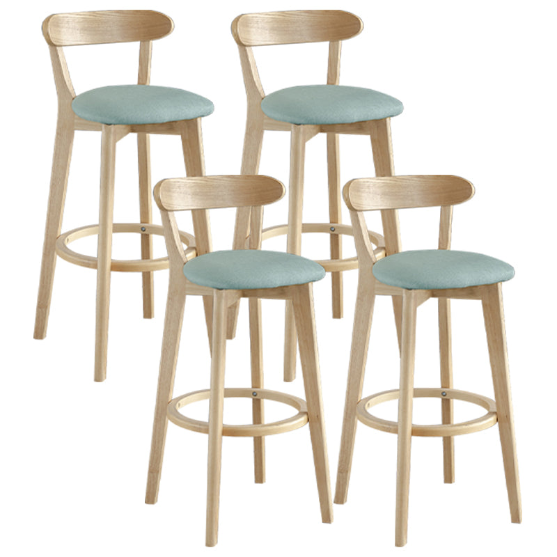 Nordisches Holz einfacher Barhocker 28 "H Indoor Tallhocker mit Polster