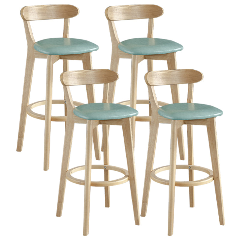 Nordisches Holz einfacher Barhocker 28 "H Indoor Tallhocker mit Polster