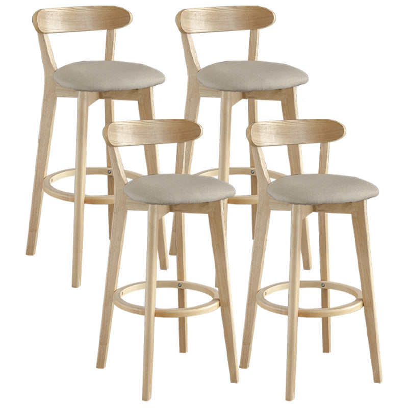 Nordisches Holz einfacher Barhocker 28 "H Indoor Tallhocker mit Polster