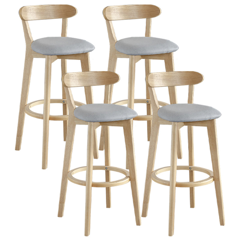 Nordisches Holz einfacher Barhocker 28 "H Indoor Tallhocker mit Polster