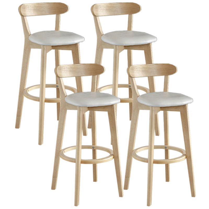 Nordisches Holz einfacher Barhocker 28 "H Indoor Tallhocker mit Polster