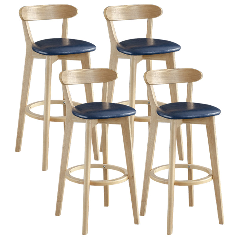 Nordisches Holz einfacher Barhocker 28 "H Indoor Tallhocker mit Polster