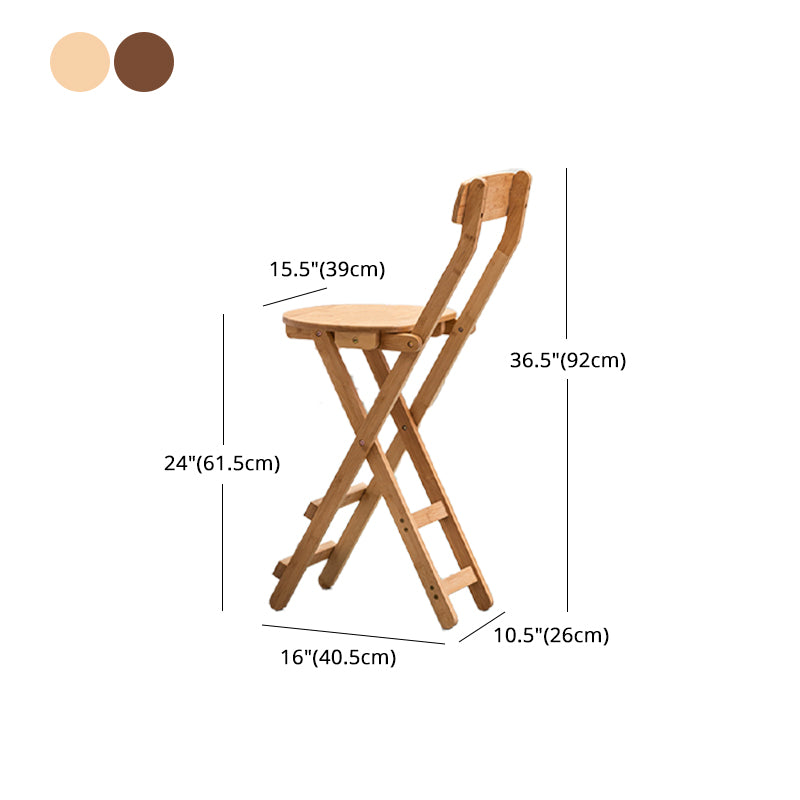 Nordic Style Armless Wood Barhocker Klapphocker für Esszimmer