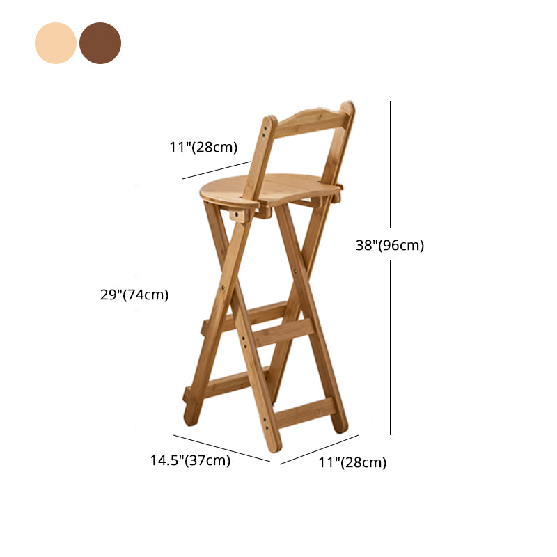 Nordic Style Armless Wood Barhocker Klapphocker für Esszimmer