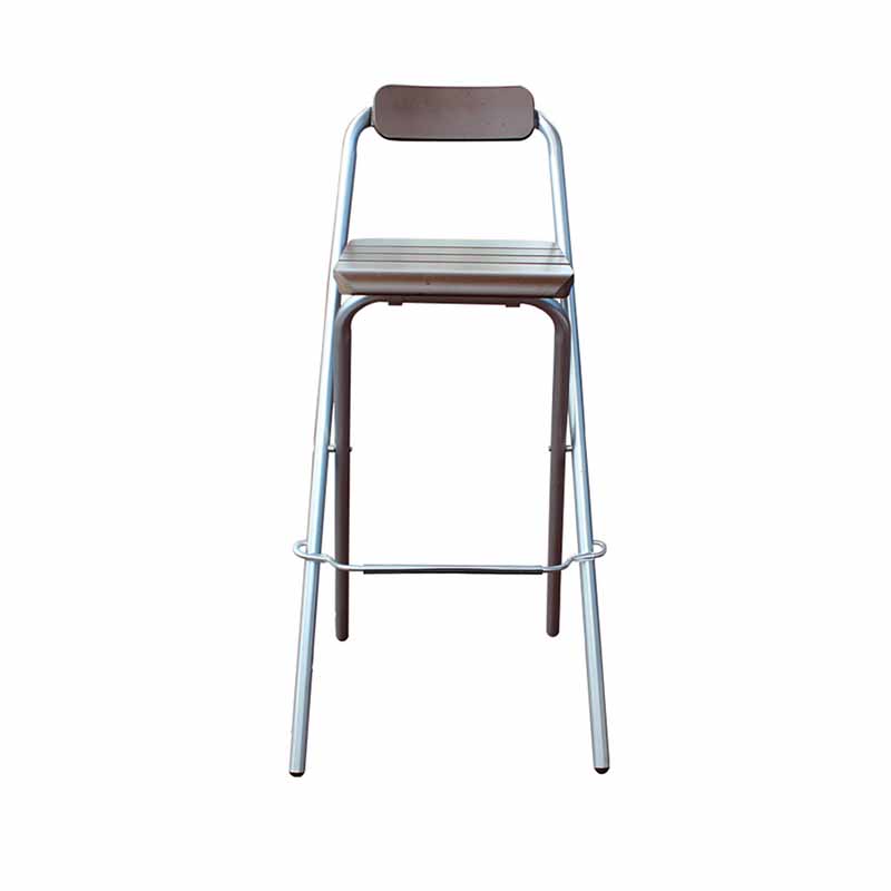 Taburetes de bar de madera sin brazos de estilo industrial, taburetes plegables para mostrador, 1 pieza