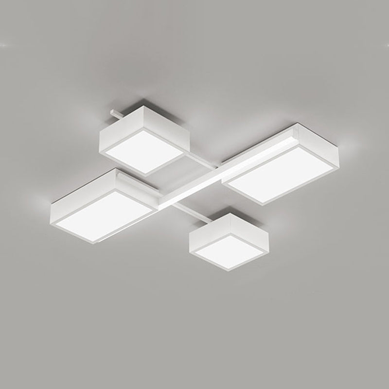 Contemporary Flush Mount Lighting Black Multi-head LED Flush Mounted Ceiling Lights