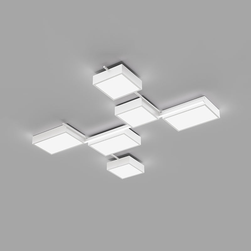 Contemporary Flush Mount Lighting Black Multi-head LED Flush Mounted Ceiling Lights
