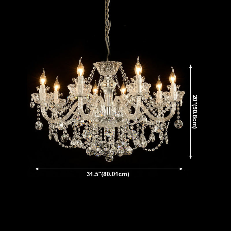 Nordic Style Chandelier Light Postmodern Style Crystal Pendant Lights for Living Room