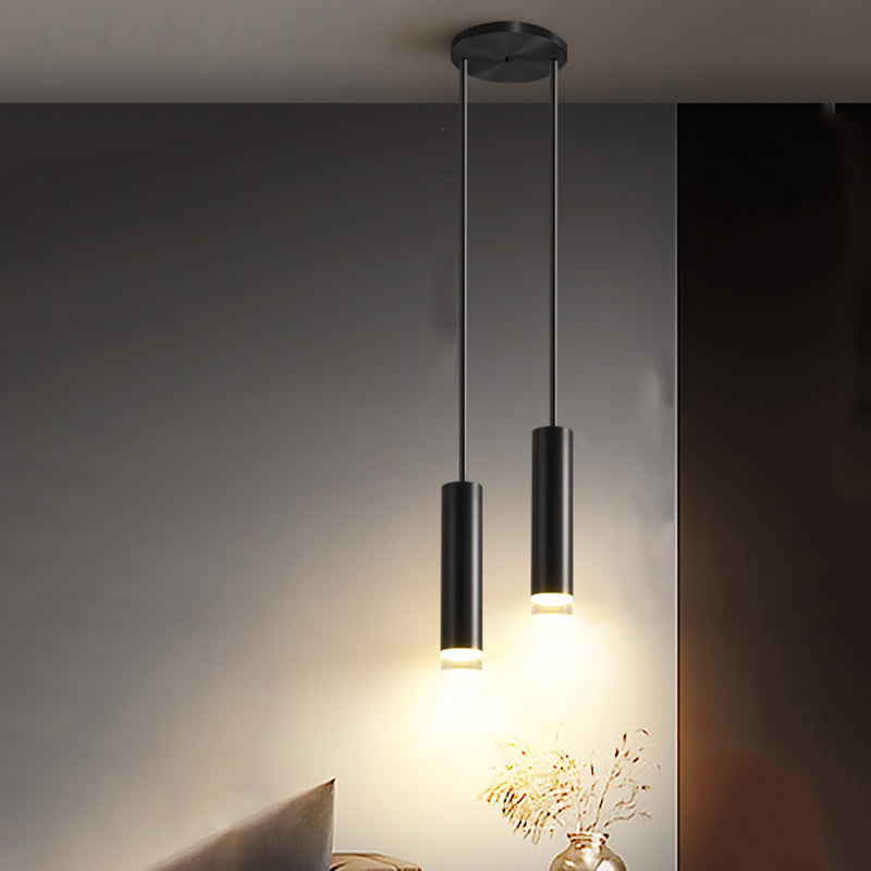 Lampes suspendues contemporaines avec des luminaires d'éclairage pendentif à LED à LED claire