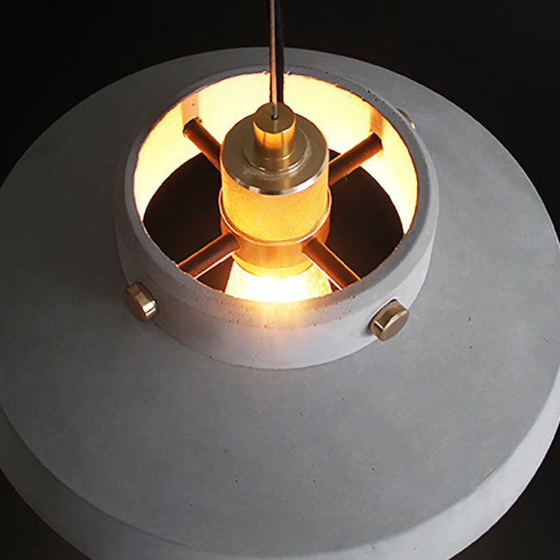 Lampe suspendue de style contemporain simple léger en ciment pour le salon Coffee Shop