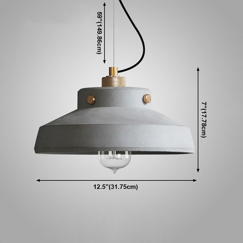 Lampe suspendue de style contemporain simple léger en ciment pour le salon Coffee Shop