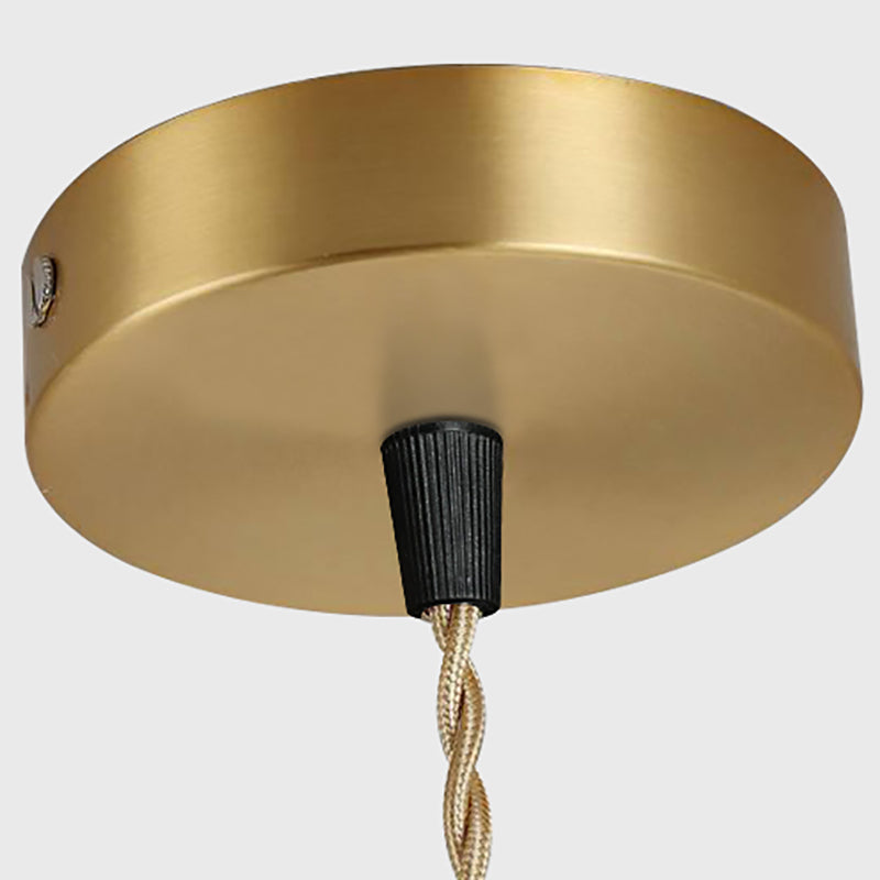 Lampe suspendue de style contemporain simple léger métallique pour le café du salon