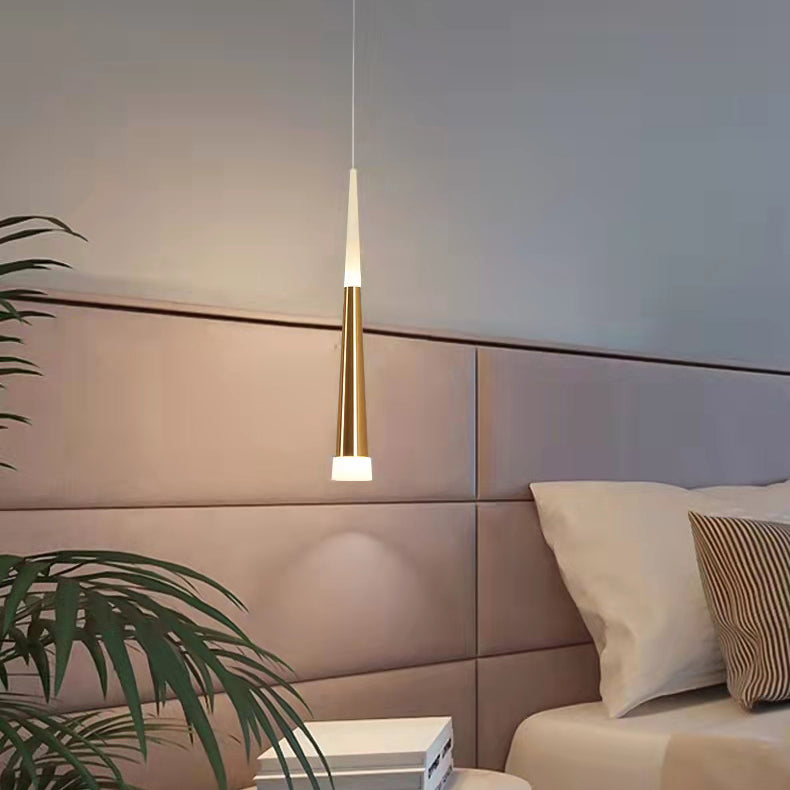 Éclairage pendentif contemporain LED suspendue avec une teinte acrylique pour la salle à manger
