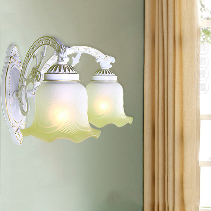 Simple Wall Sconce Modern Living Room Glass Shade Wall Mount Lamp Fixture