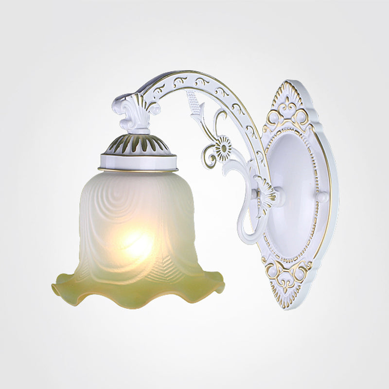 Simple Wall Sconce Modern Living Room Glass Shade Wall Mount Lamp Fixture