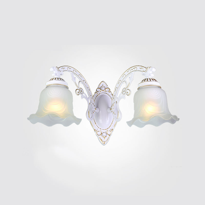 Simple Wall Sconce Modern Living Room Glass Shade Wall Mount Lamp Fixture