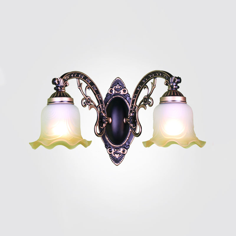 Simple Wall Sconce Modern Living Room Glass Shade Wall Mount Lamp Fixture