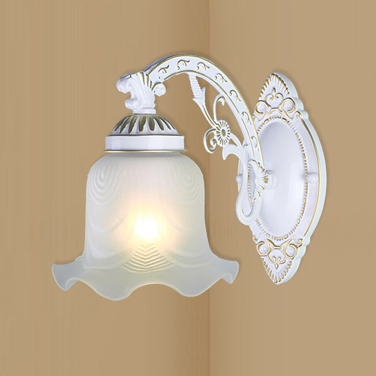 Simple Wall Sconce Modern Living Room Glass Shade Wall Mount Lamp Fixture