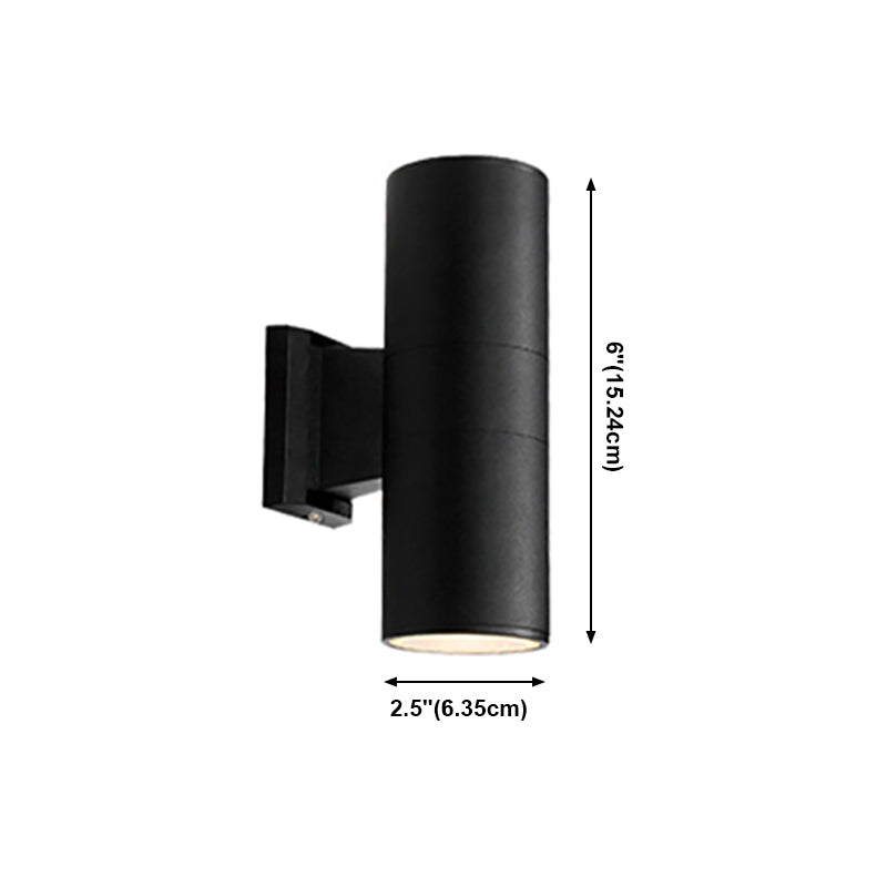 Lampe murale moderne lampe nordique simple, la teinte cylindrique, le luminaire mural pour extérieur