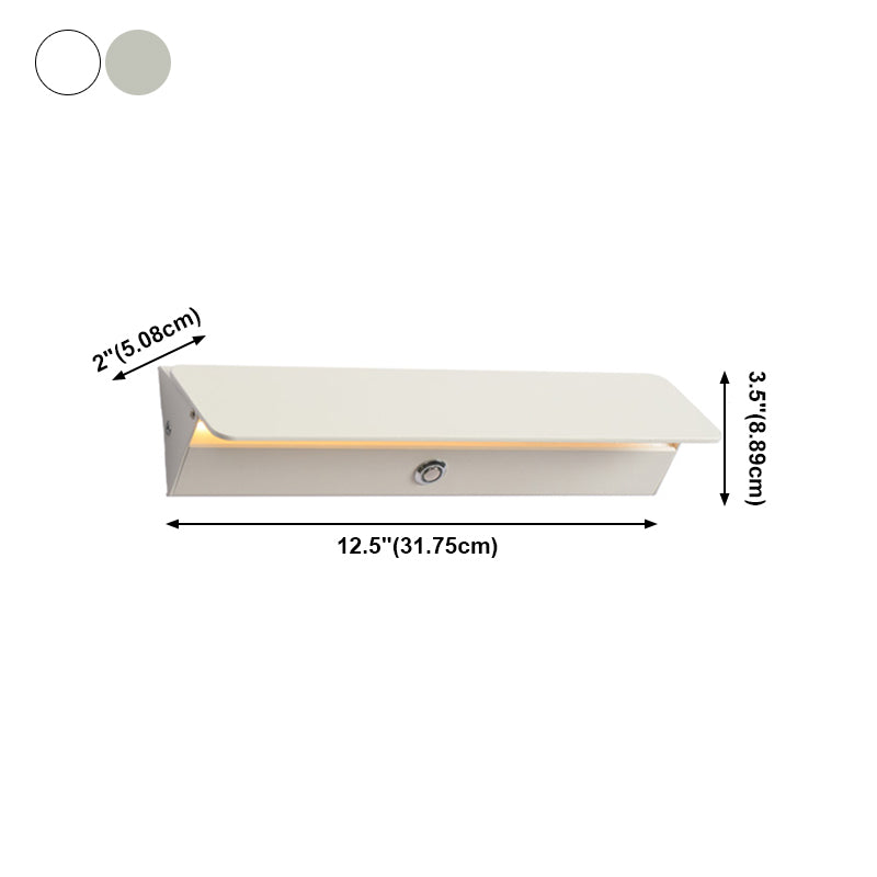 Sconce de style nordique Aluminium Murce Recte