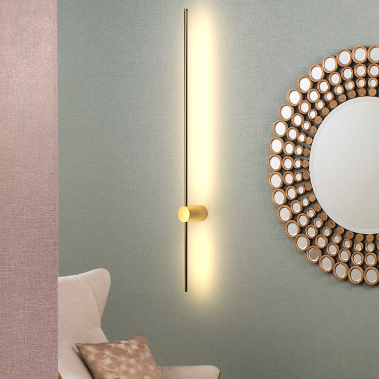 Nordic Style Aluminum Wall Sconce Strip Shape LED Wall Light for Living Room