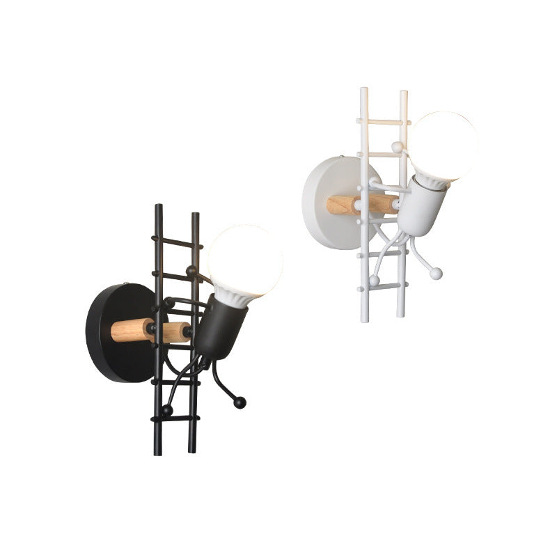 Nordische Metallwandleuchten 1 Licht einfaches Wandleuchte für Wohnzimmer