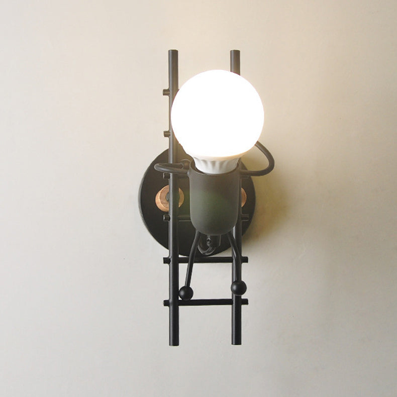 Nordische Metallwandleuchten 1 Licht einfaches Wandleuchte für Wohnzimmer