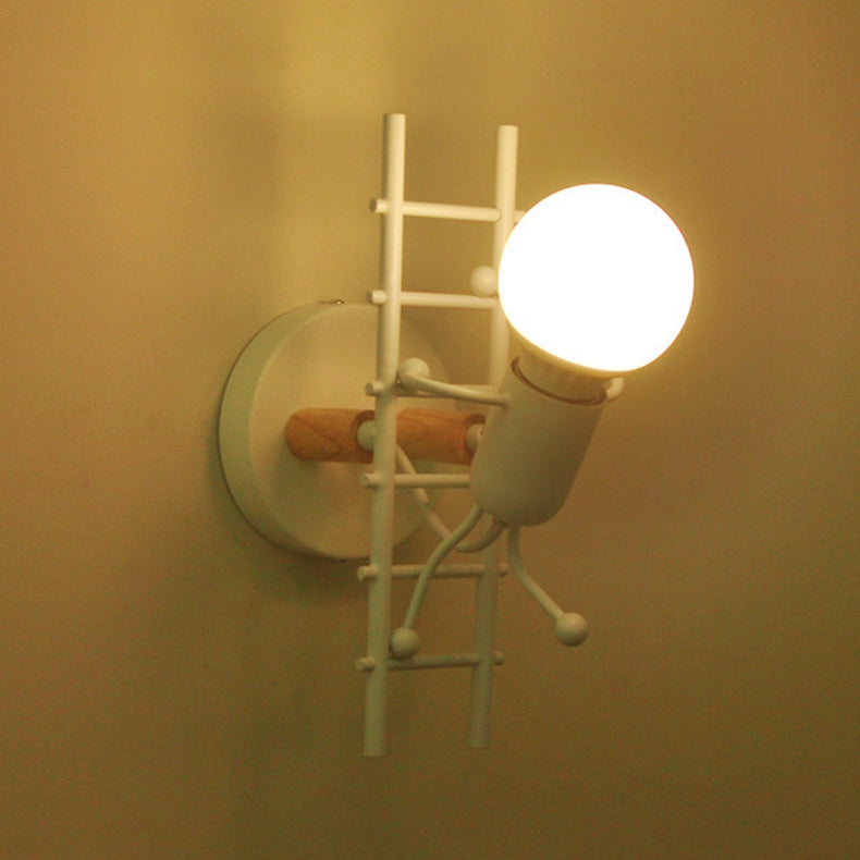 Nordische Metallwandleuchten 1 Licht einfaches Wandleuchte für Wohnzimmer