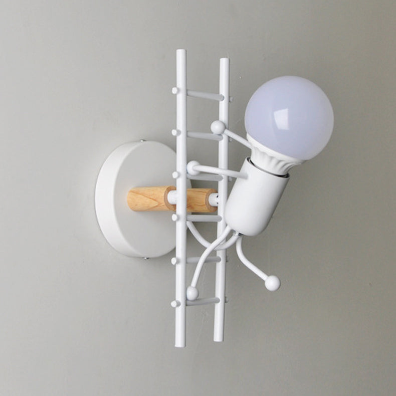 Nordische Metallwandleuchten 1 Licht einfaches Wandleuchte für Wohnzimmer